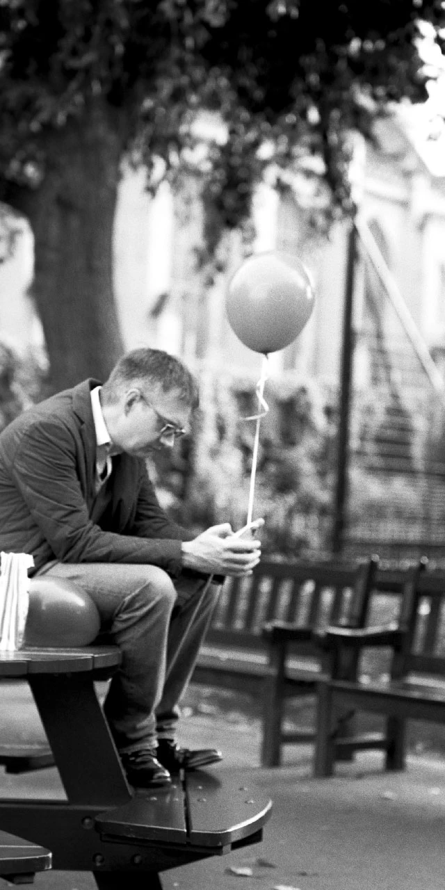 Balloon man at the playground