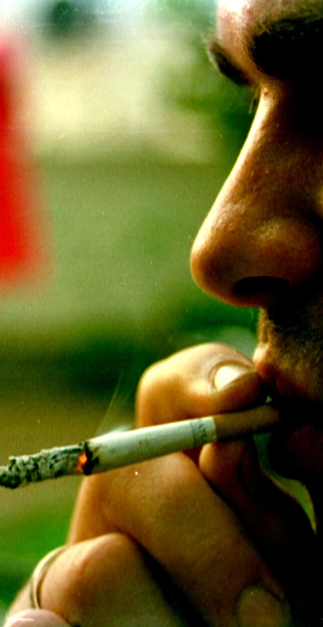 Smoker closeup
