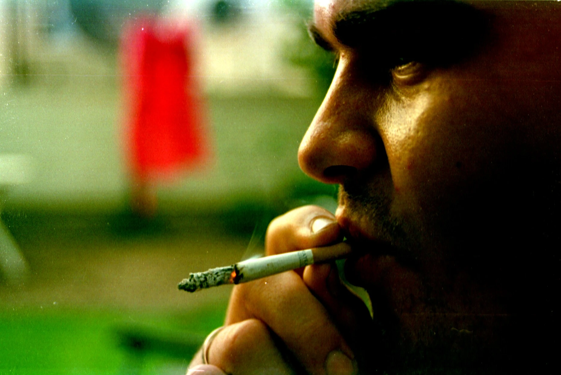 Smoker closeup
