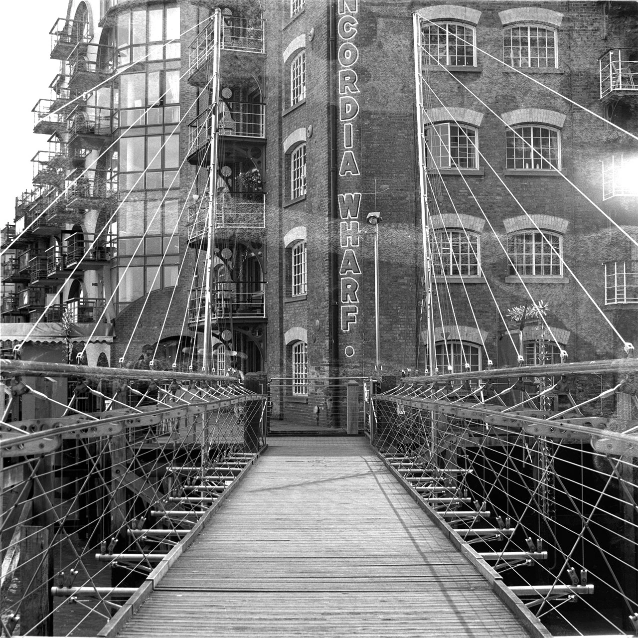 Concordia wharf bridge, London