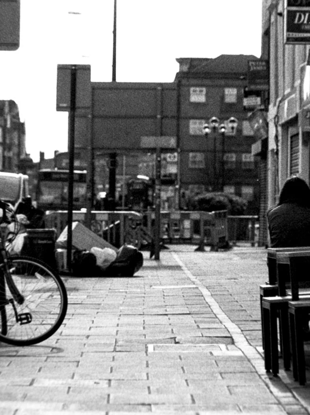 Stop by bicycle