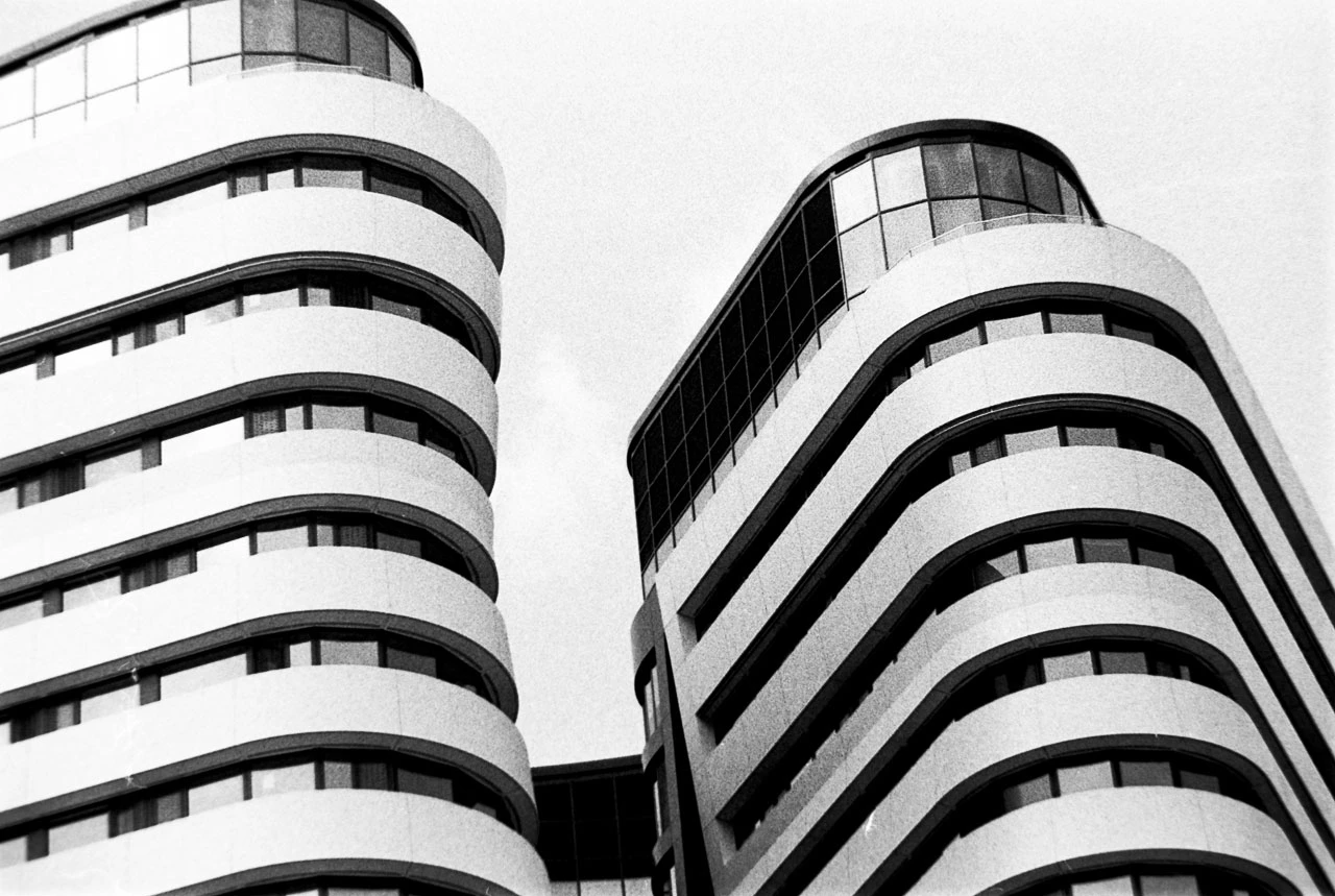 White buildings